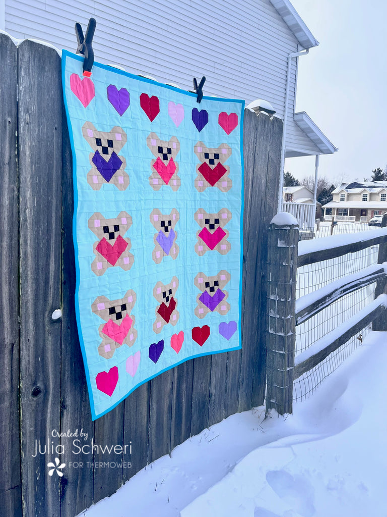 Beary Lovely Crib Quilt Featuring StitchnSew Fleece