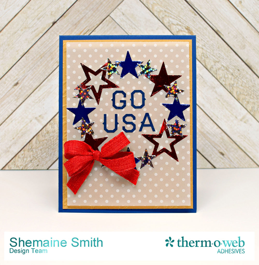 Star Spangled Encouragement with Deco Foil