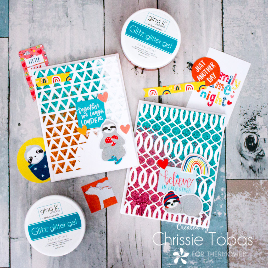 Multi-Color Cards with Glitz and Photo Play!