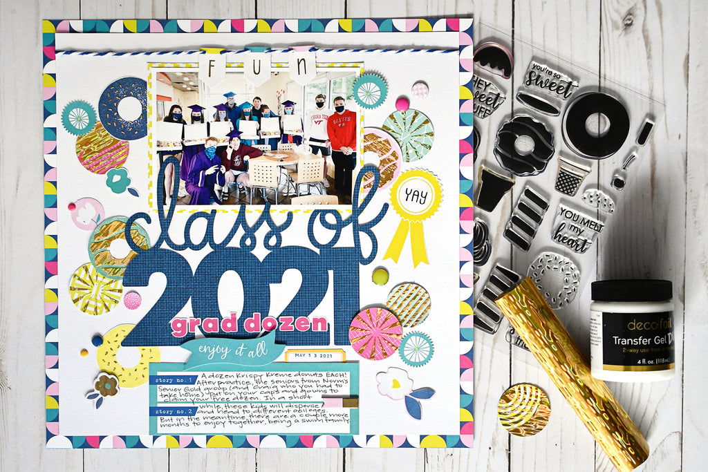 No Heat Required - Class of 2021 Scrapbook Layout with Maker Forte Foil