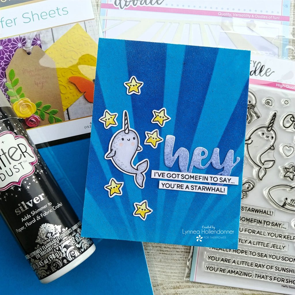 Oceans of Love Card with Deco Foil and Heffy Doodle