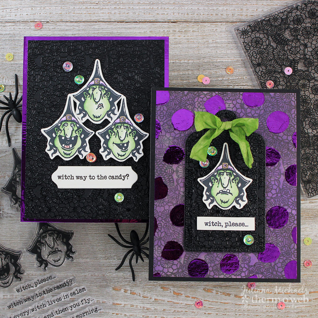Deco Foiled Halloween Cards with Brutus Monroe
