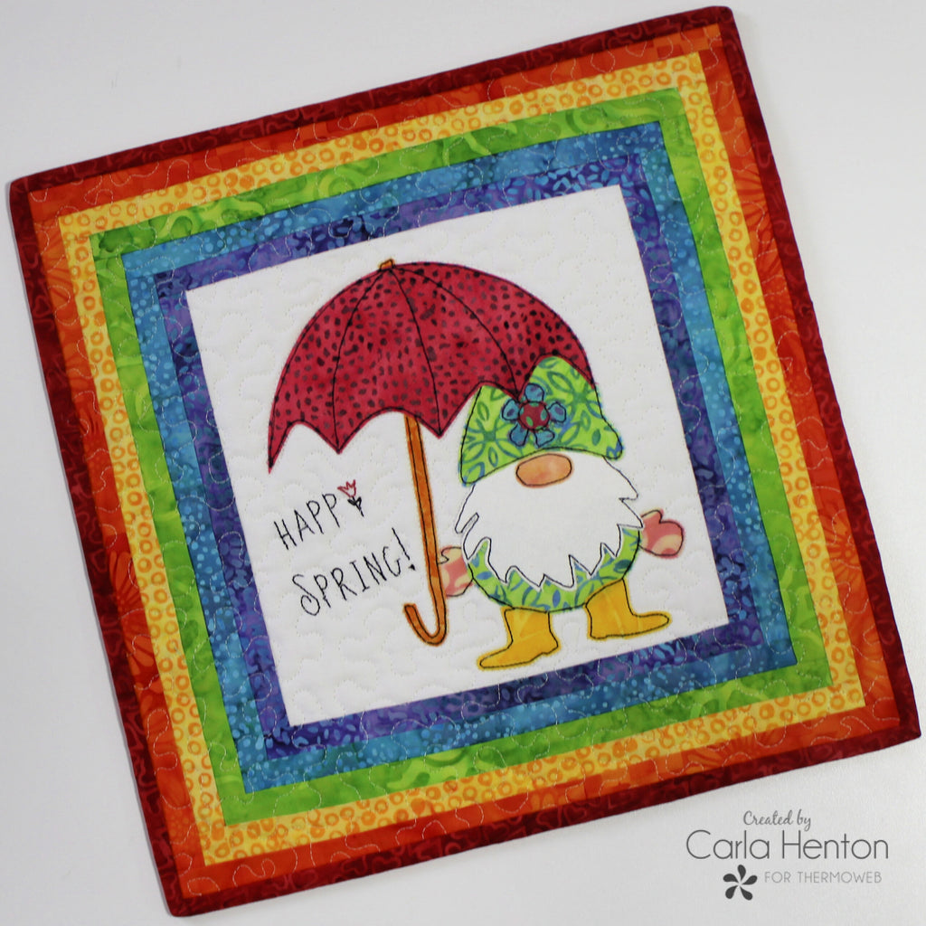 Sew a Happy Spring! Gnome Mini Quilt