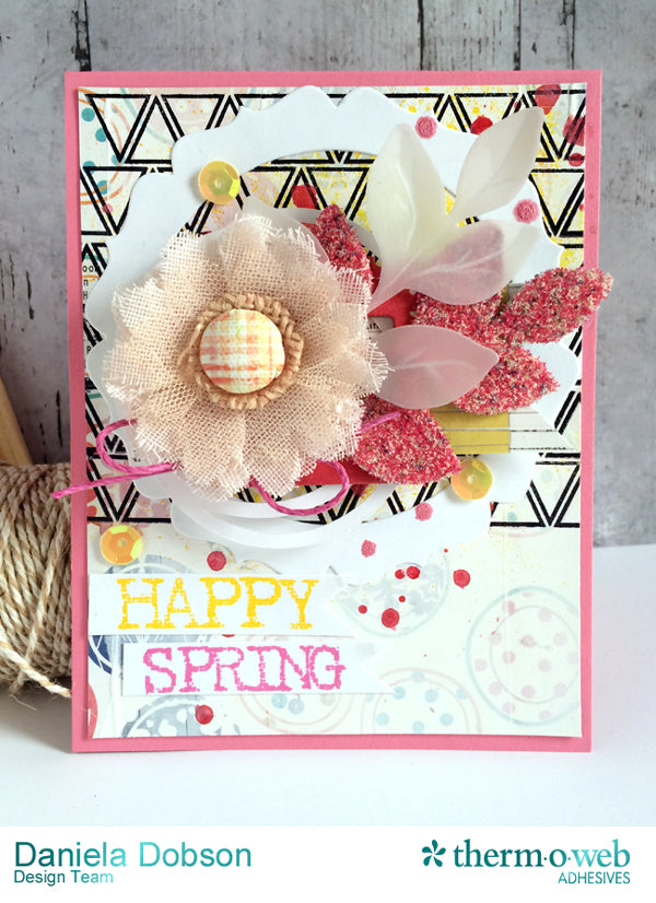 Spring Card Tutorial with Super Tape