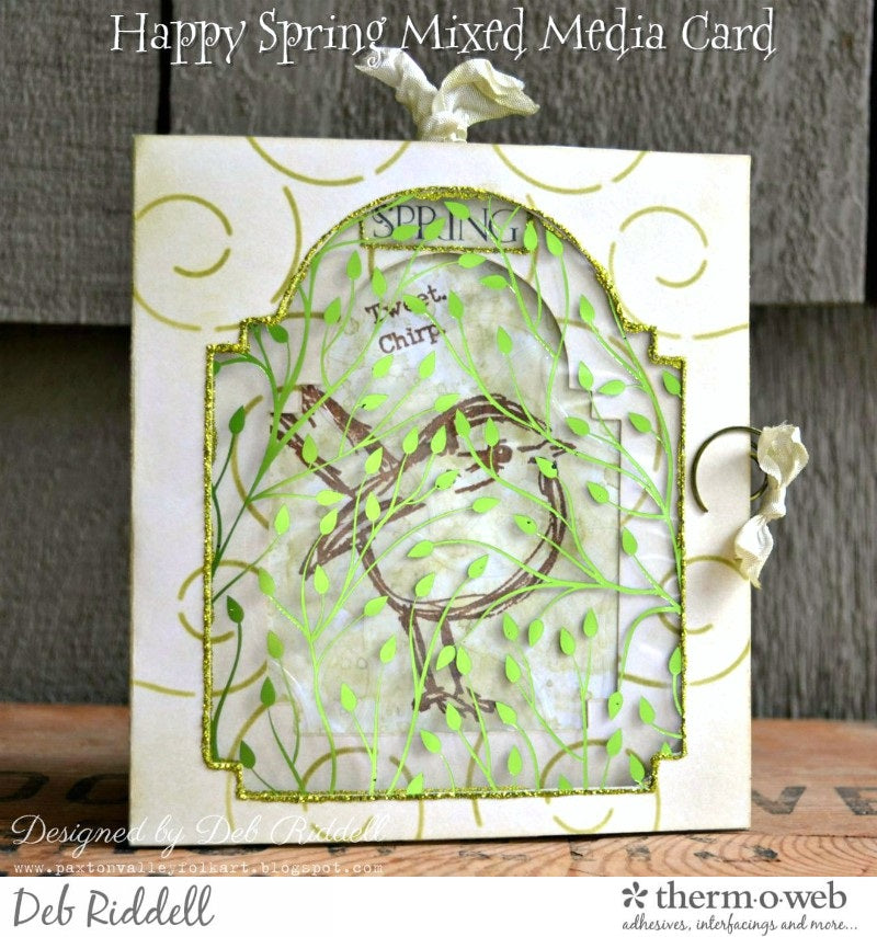 Happy Spring Mixed Media Deco Foil Card