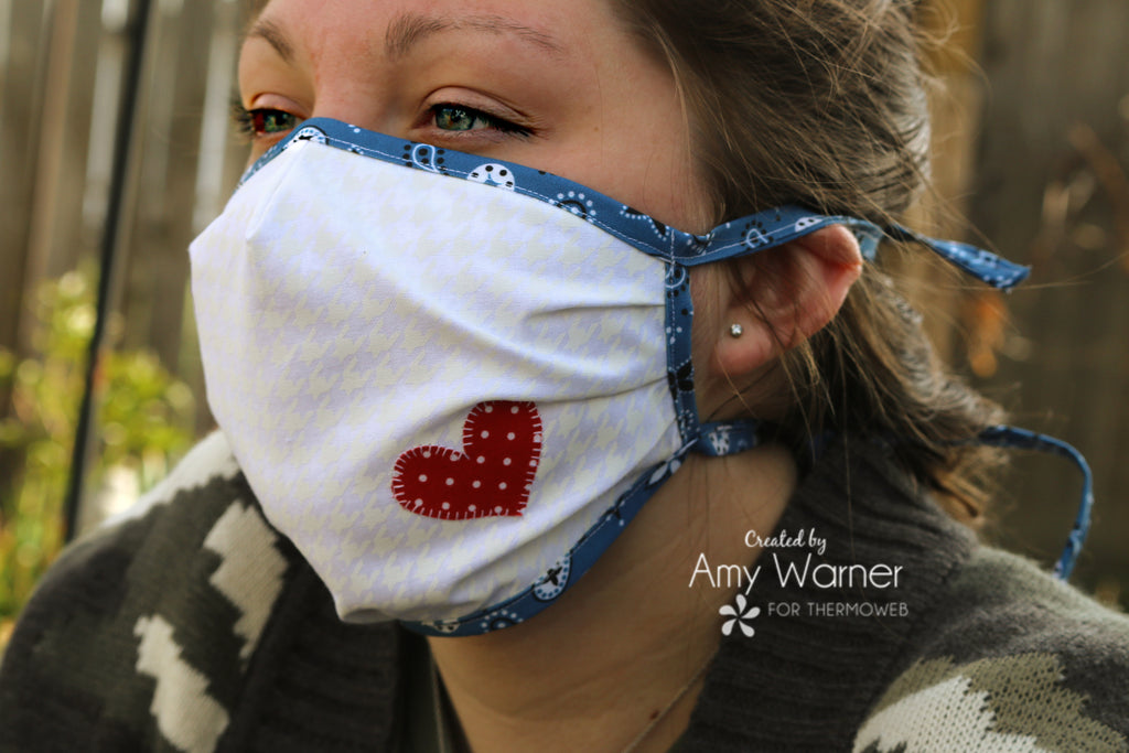 Heart Essential Fabric Face Mask with HeatnBond