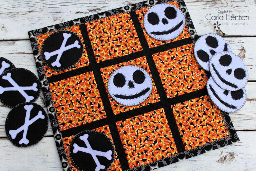 Halloween Fabric Tic Tac Toe Gamewith HeatnBond