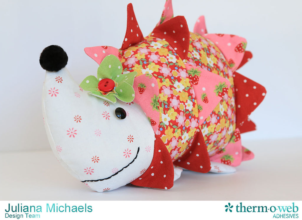 Create a Cute Hedgehog Pattern with HeatnBond and Strawberry Festival Fabric