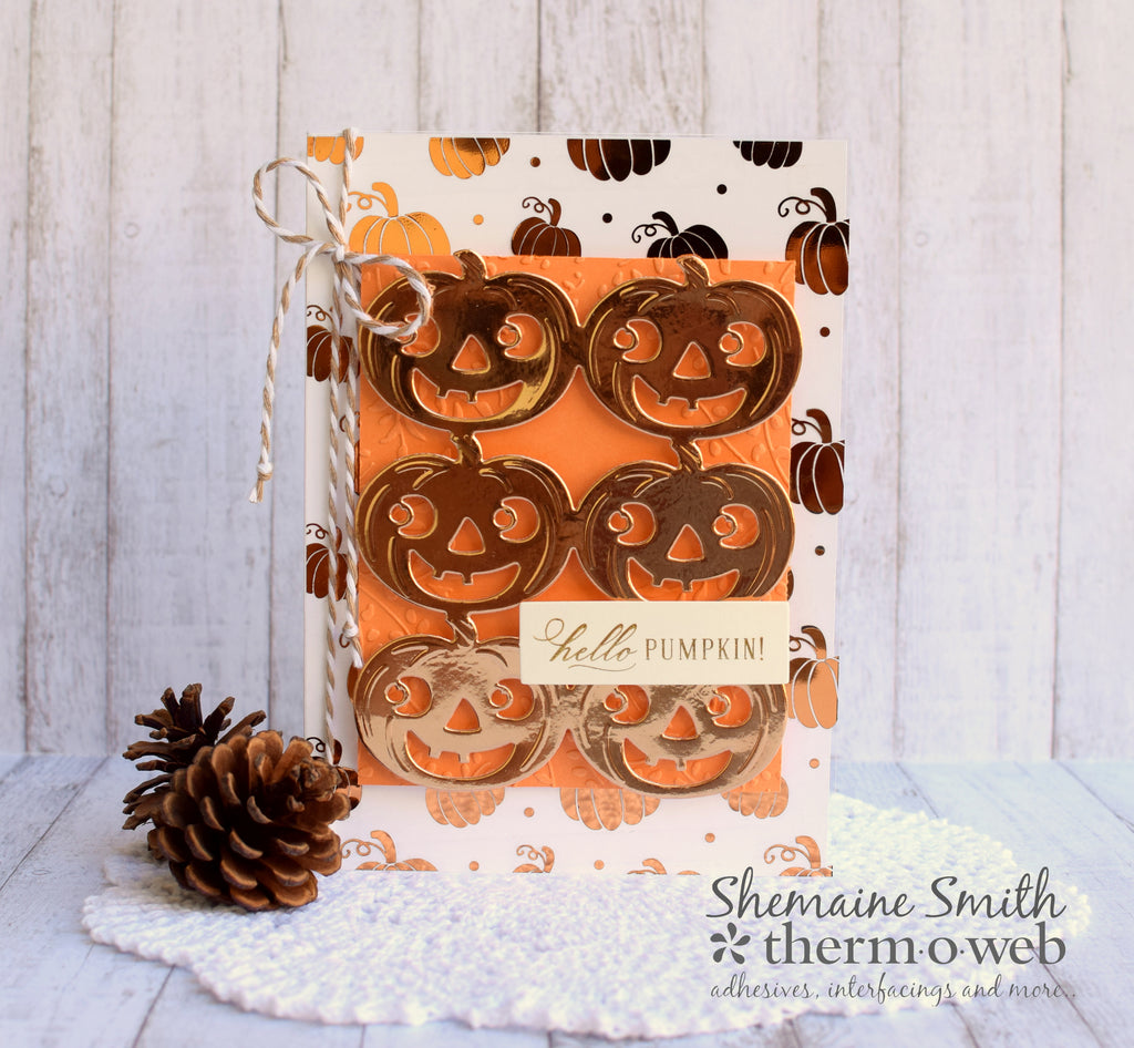 Hello Pumpkin! Deco Foil Toner Sheet Fall Card
