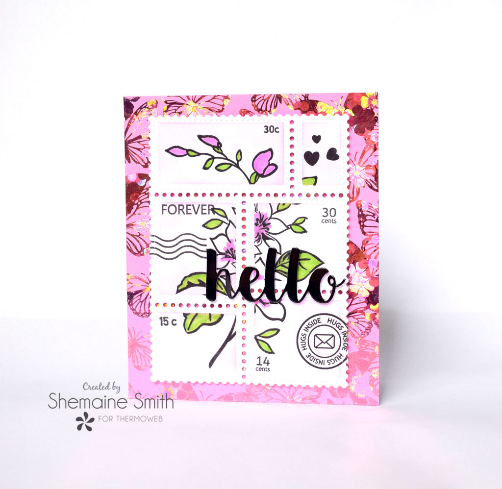 Foiling your stamped images with Color Harmony Transfer Foils