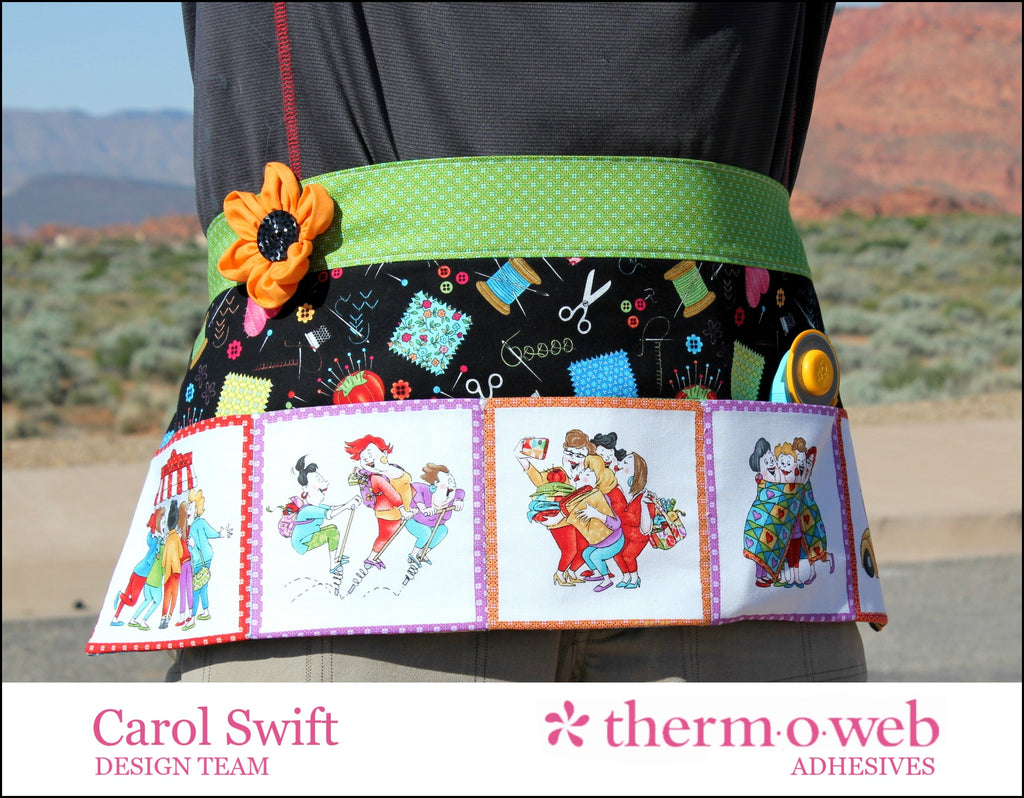 Easy Half-Size Crafty Apron Using Fusible Interfacing