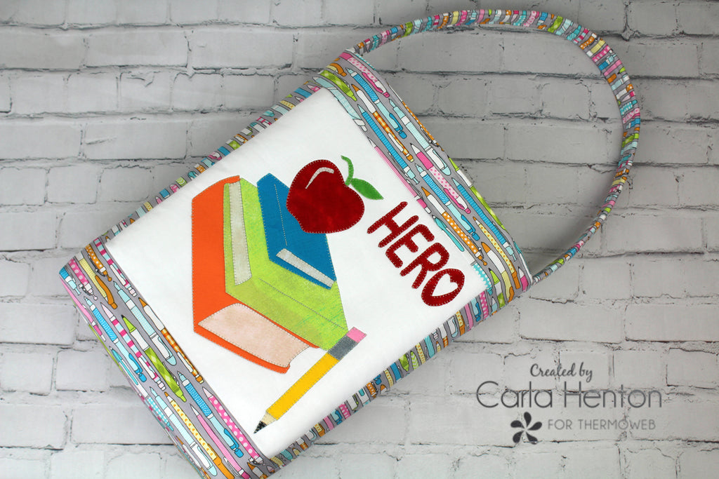 Teacher Hero Tote Bag with HeatnBond
