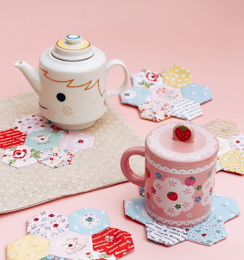 Hexagon Coaster Set and Mat