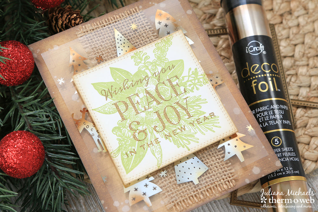 Rustic Holiday Card with Clear Toner Sheets