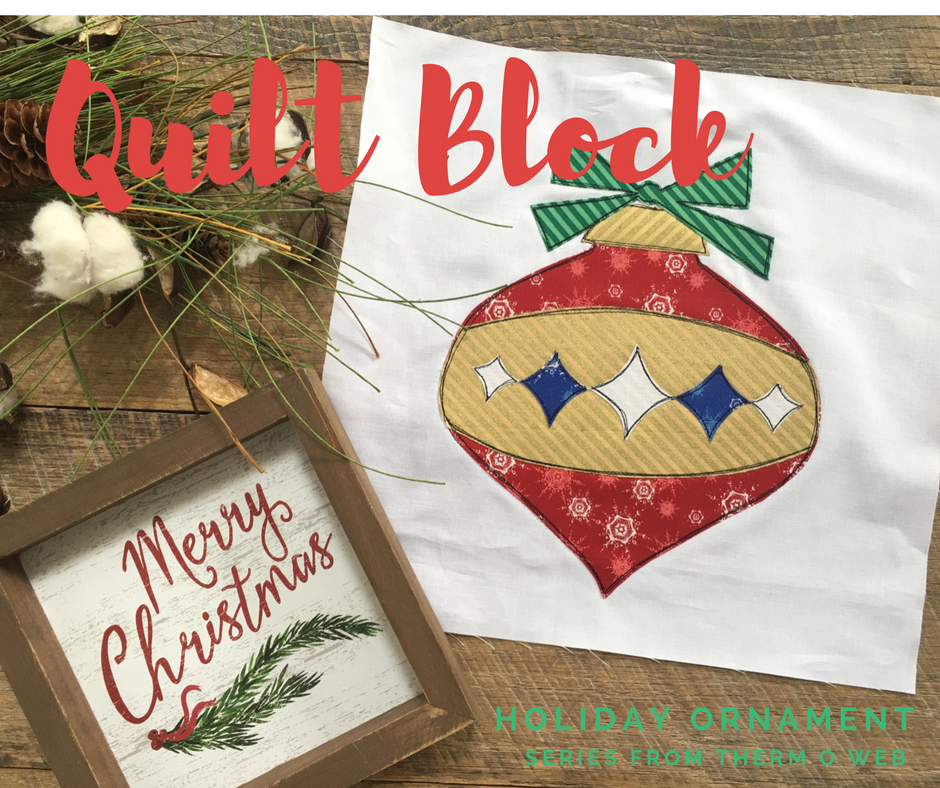 Christmas Ornament Quilt Block Wrap Up