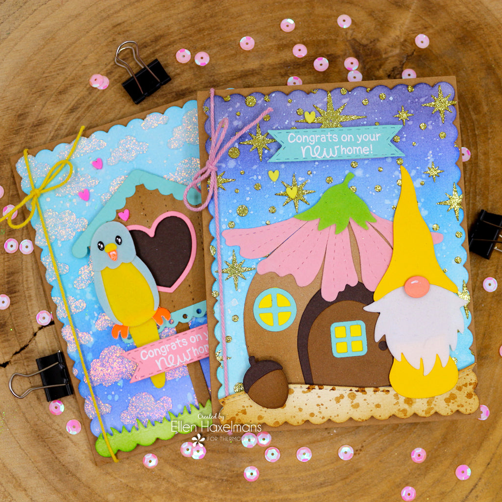Going Places: New Home Cards with Glitz Glitter Gel