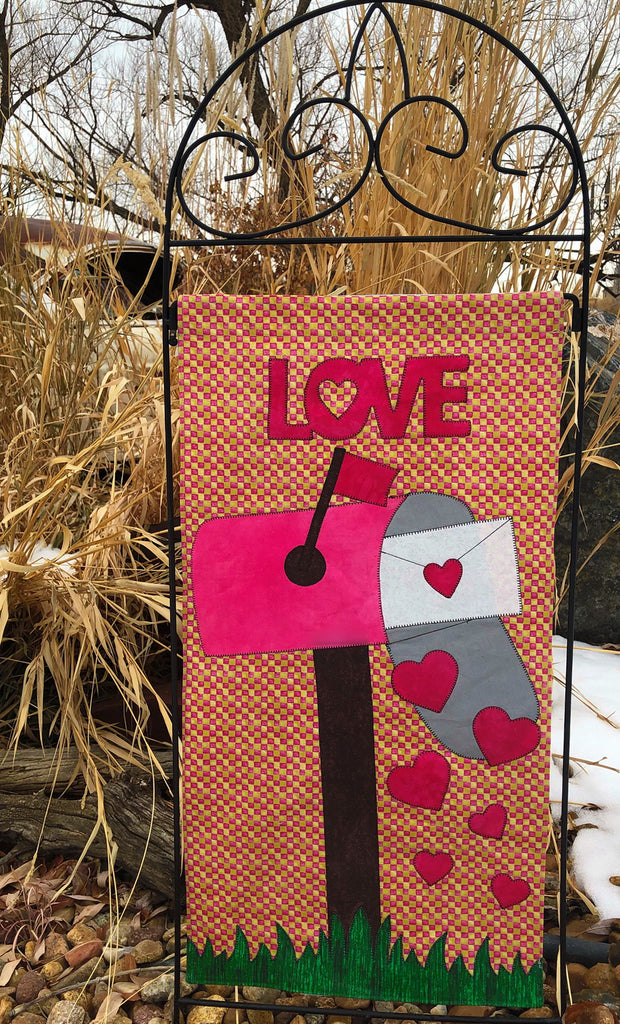 Love Letter Garden Flag with HeatnBond Liquid Vinyl