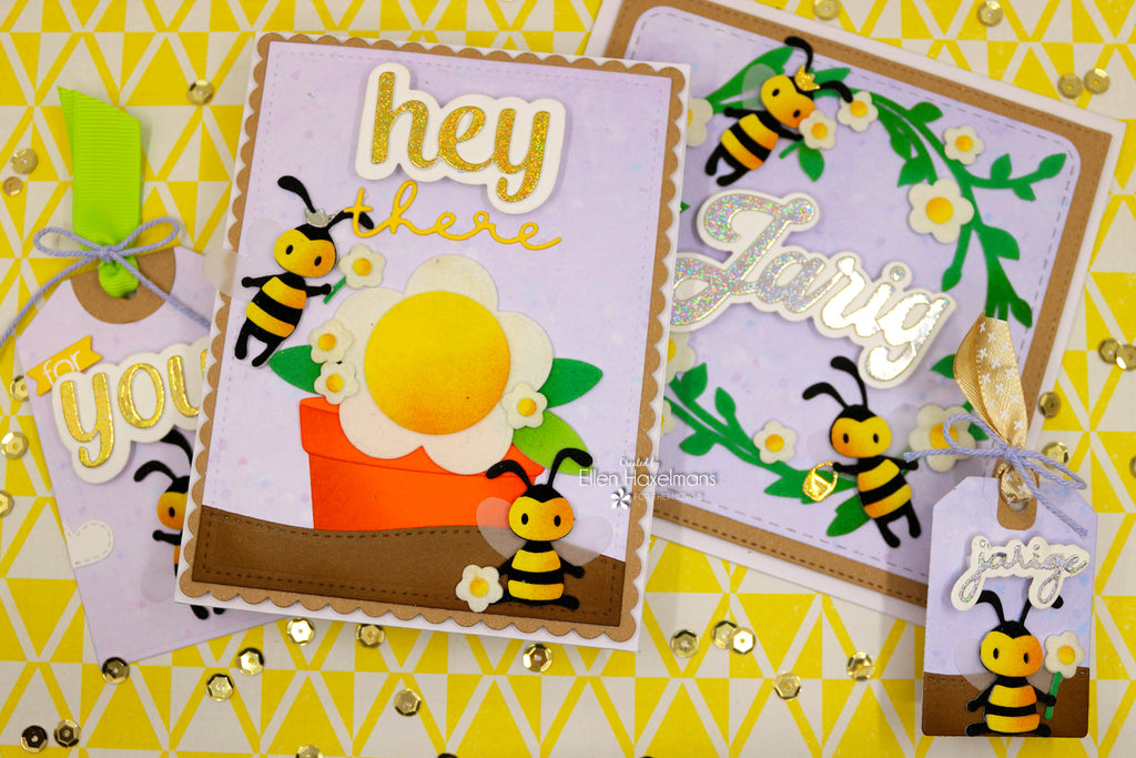 Spring Flower Cards with Deco Foil Flock and Unity Foils