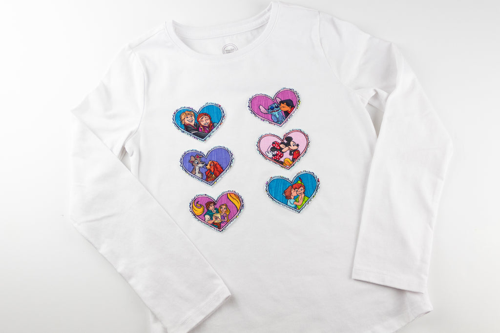 Valentine's Day Heart Applique Children's Top with HeatnBond