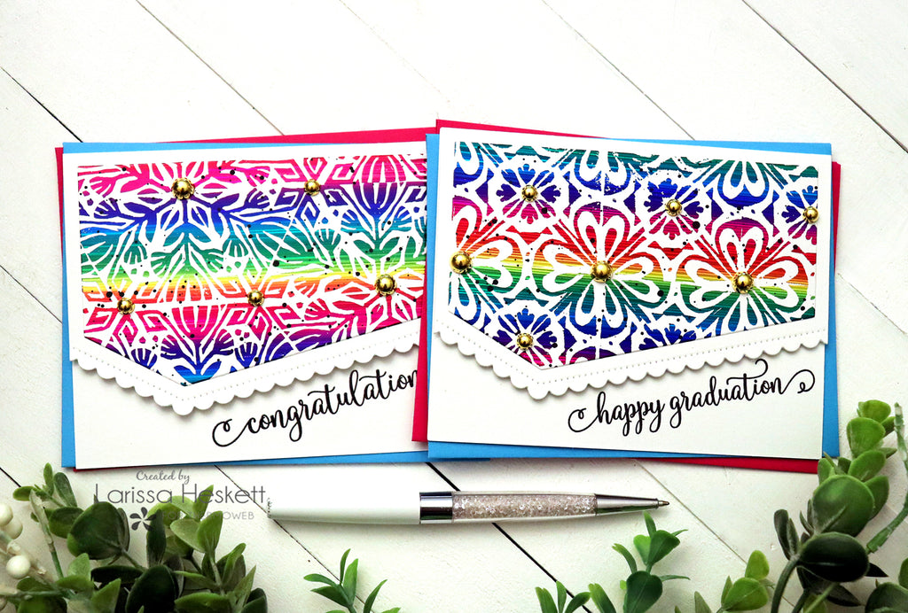 Set of Graduation Cards using NEW Deco Foils and Deco Foil Card Fronts!!