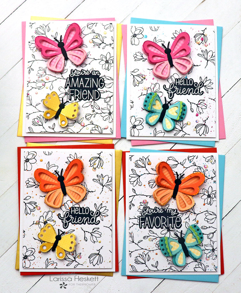 Friend Cards using Deco Foil Adhesives to add some Sparkle and Shine!!