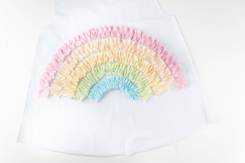 Kids Week, Fun Rainbow Shirt Using HeatnBond Fusible Interfacing