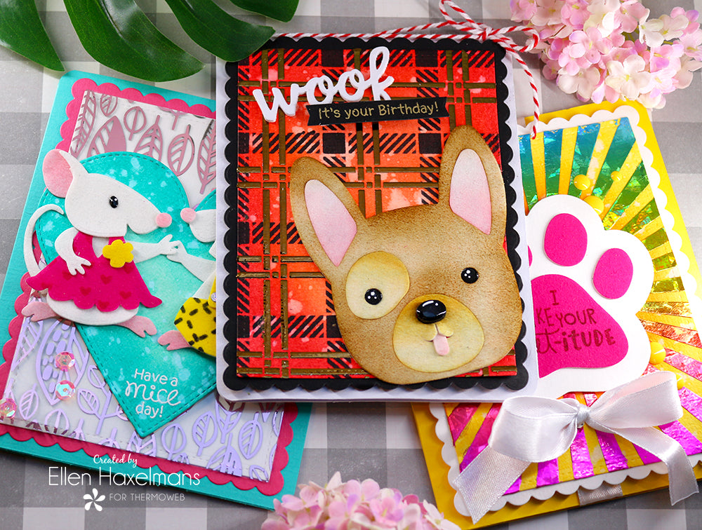 Animal Theme Week Trio of Deco Foil Cards