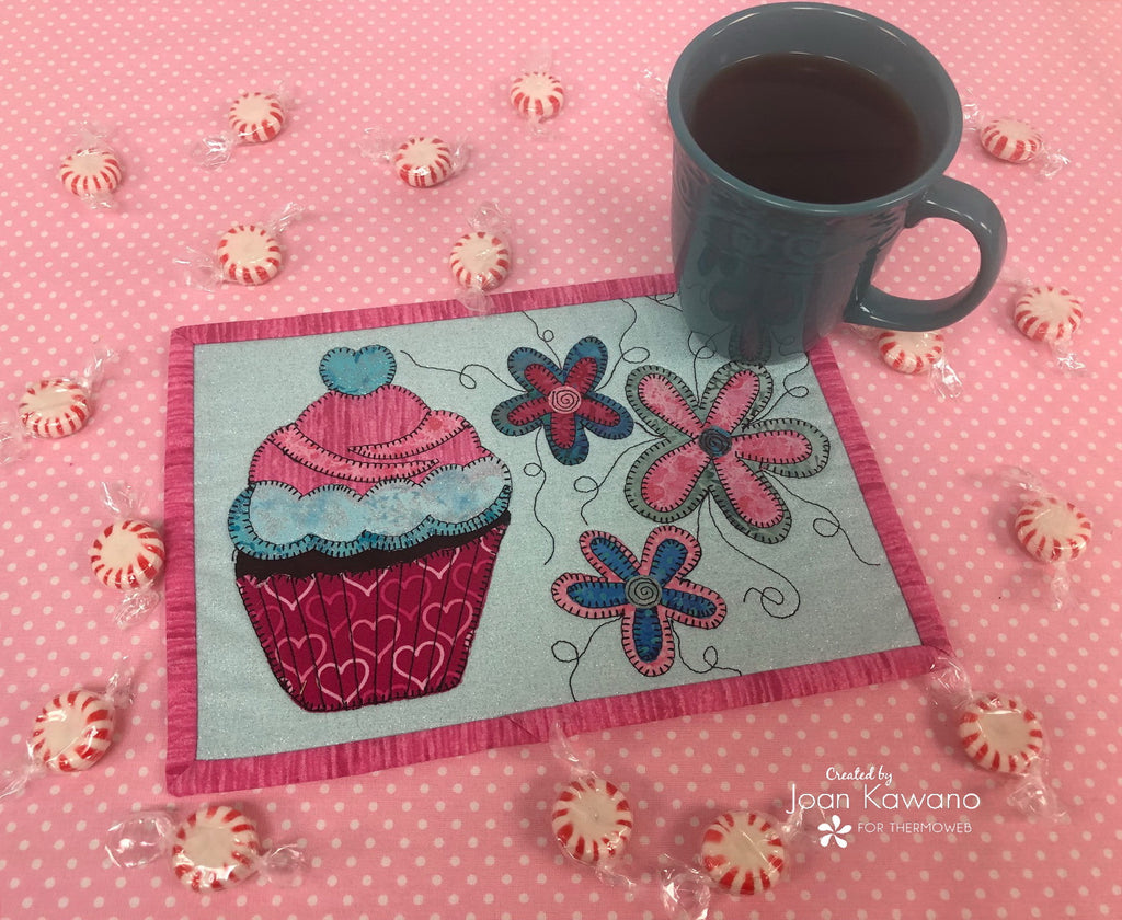 Sweet Treats Mug Rug with Liquid Vinyl