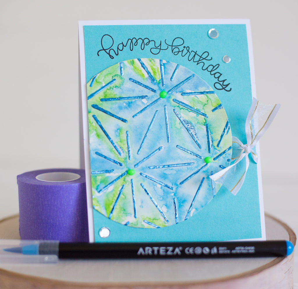 5 Ways to Color Foiled and Dimensional Backgrounds