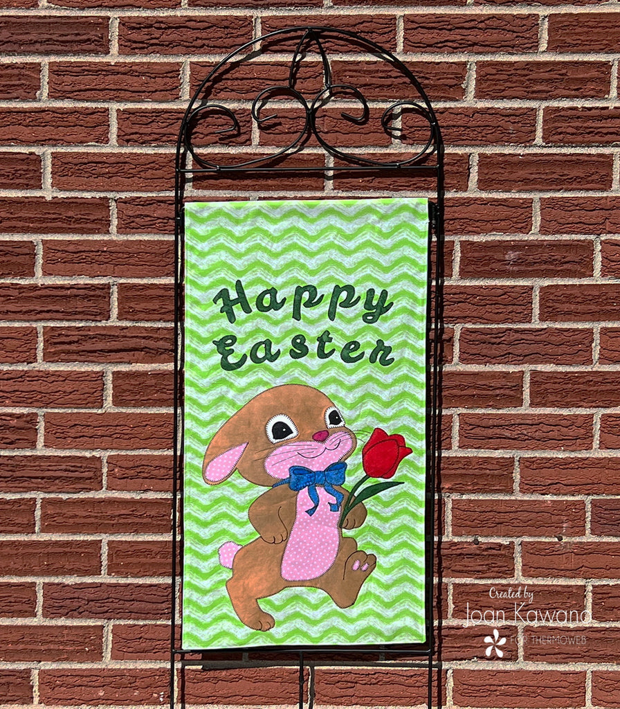 Easter Bunny Garden Flag with Therm O Web Liquid Vinyl