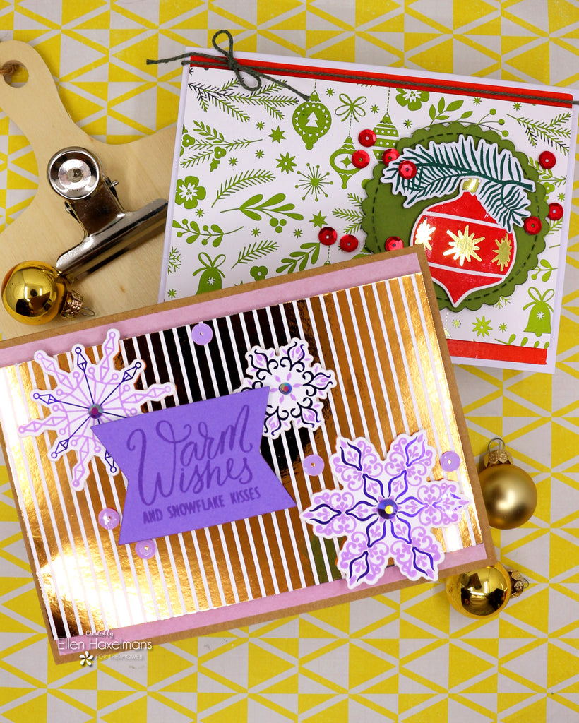 Foiled Festivities: Two Sparkling Holiday Cards with Gina K. Designs
