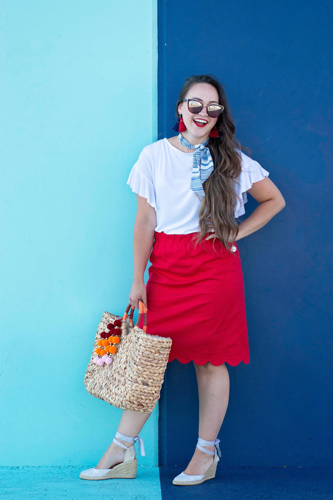 Scalloped Skirt Sewing Tutorial