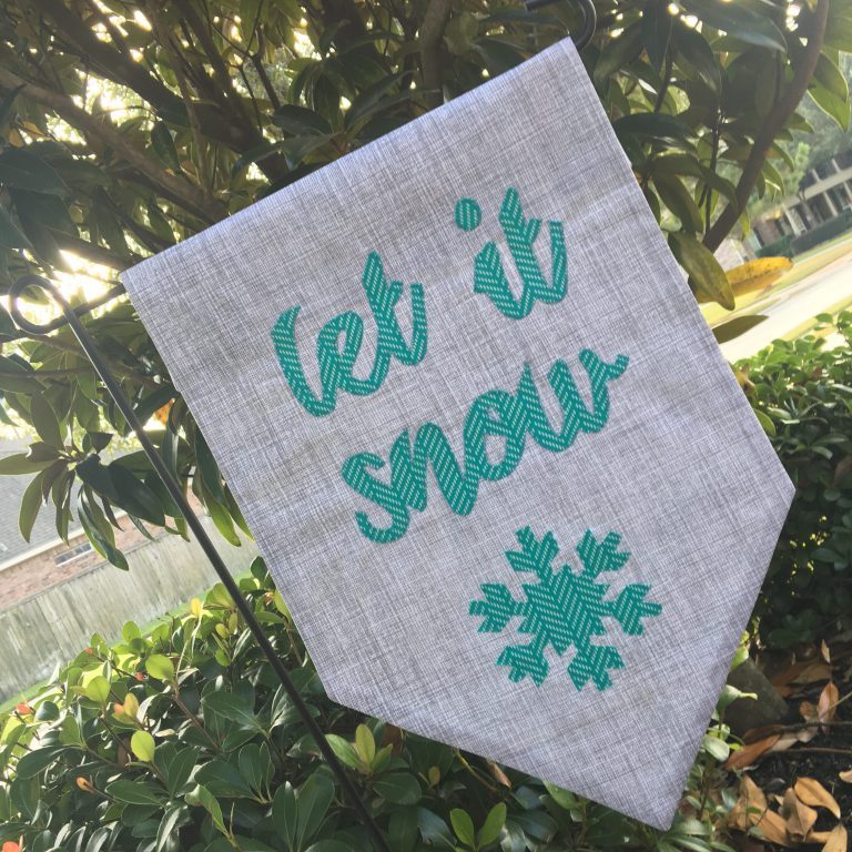 Let It Snow Winter Garden Banner