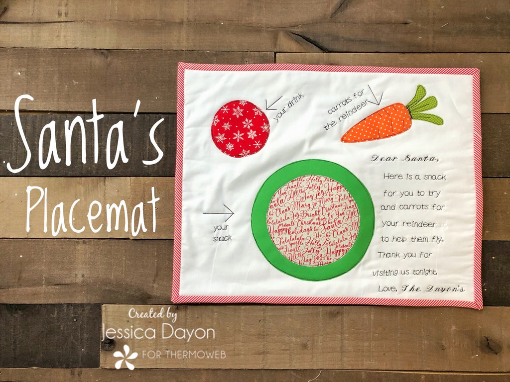 Santa and Reindeer Holiday Treat Placemat