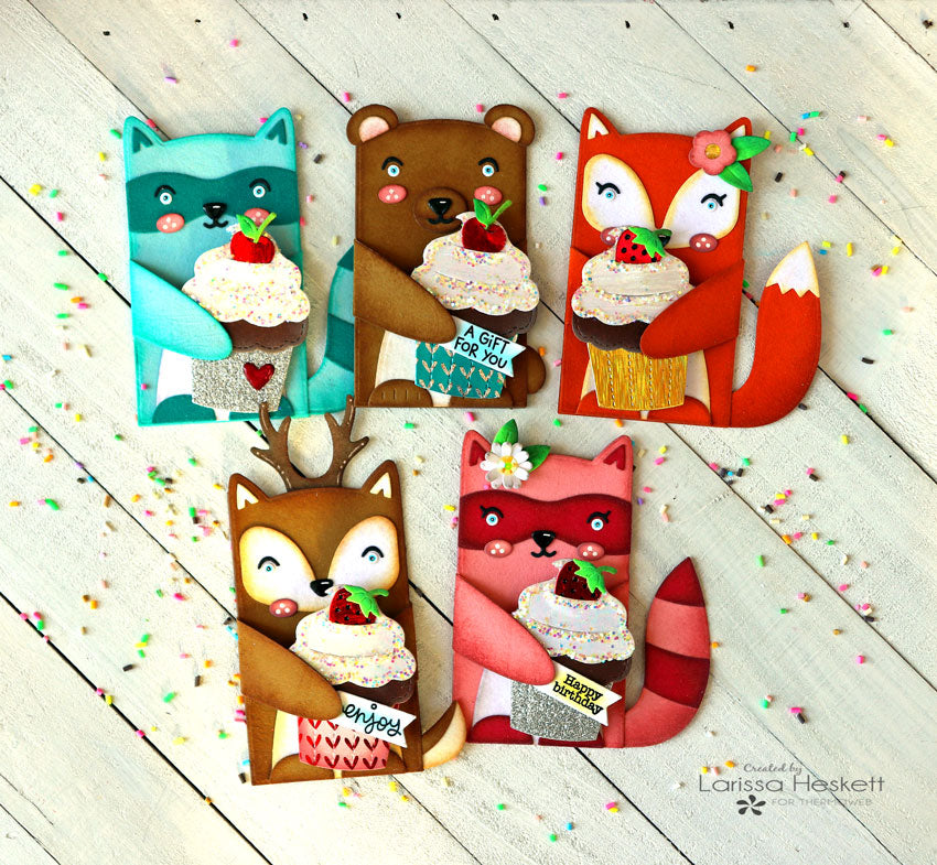 Something to Celebrate with Flock Critter Shaped Cards!!