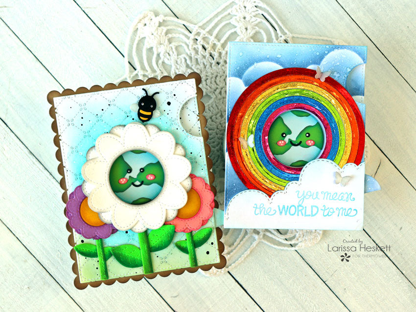 You Mean the World to Me Interactive Cards with Deco Foil