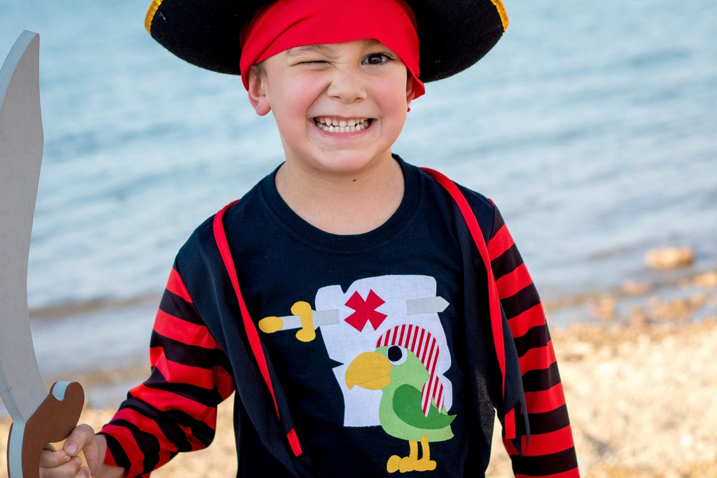 Pirate Halloween Shirts with HeatnBond for Dark Fabrics