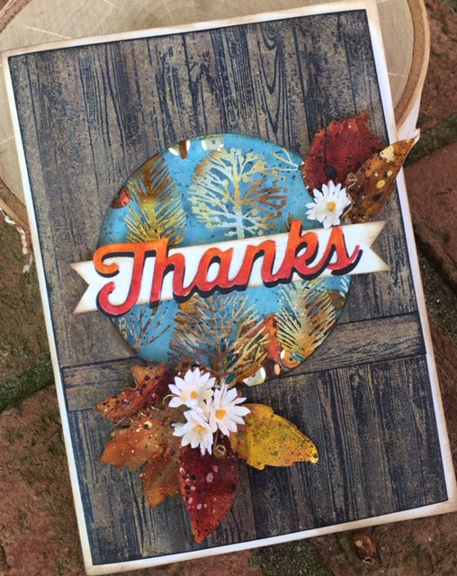 Barn Door Thank You Shaker Card with Joy Clair and Deco Foil