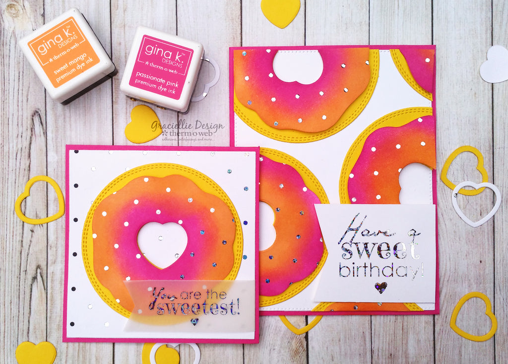 Donut Cards with Gina K. Designs and Deco Foil + Free Printable