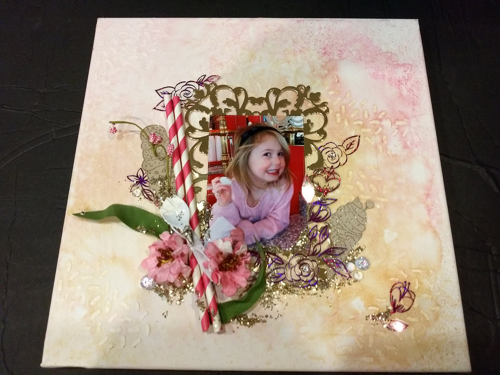 Spoonful of Love Mixed Media Canvas
