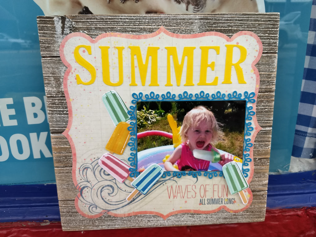 Deco Foil Flock Summer Fun Layout