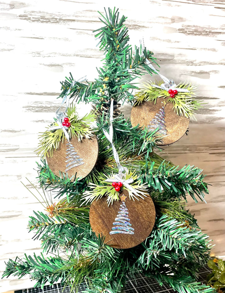 Handmade Foiled Holiday Oraments with Unity