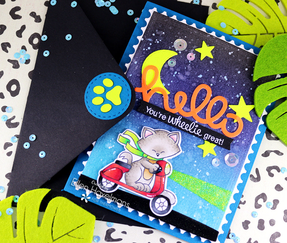 Hello Yellow Rina K. Designs Flock Cards