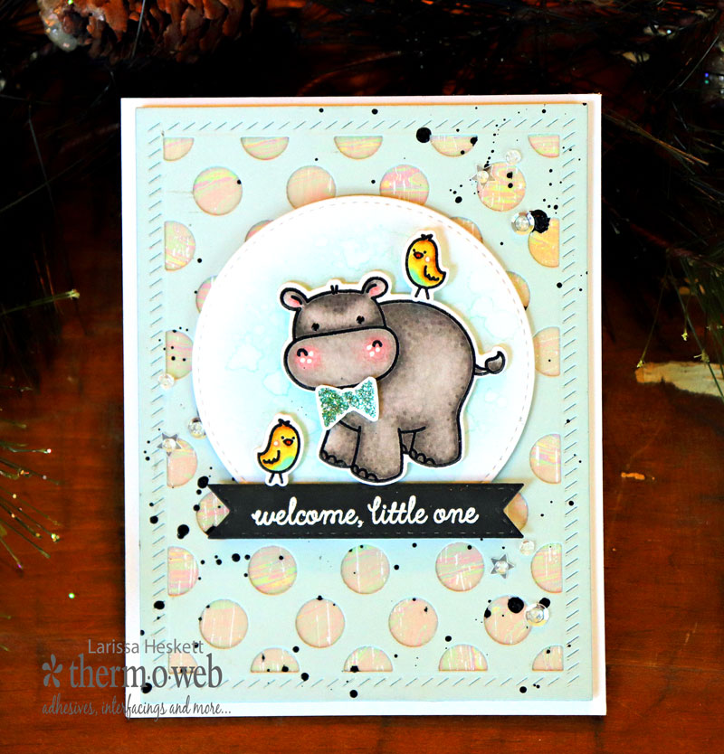New Baby Cards with Deco Foil Transfer Gel and Foil