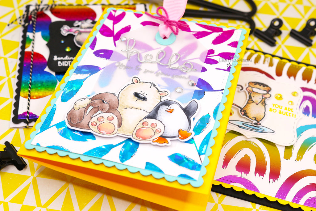 Rainbow Toner Sheet Cards