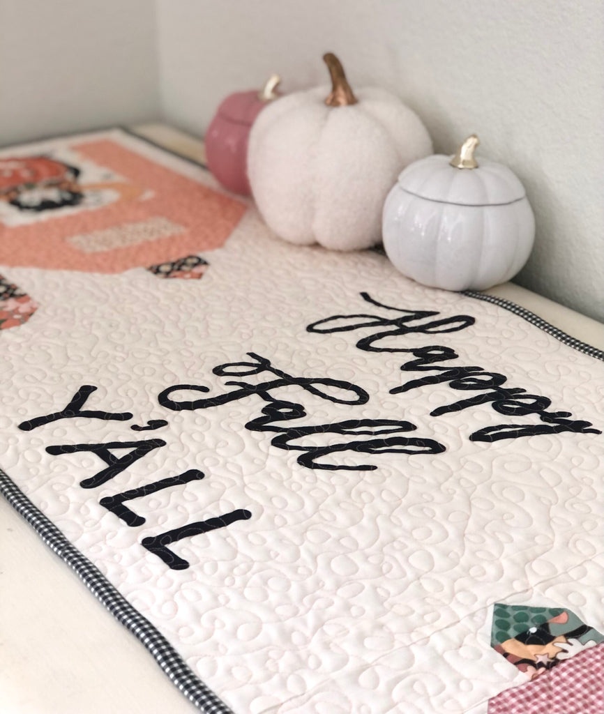 Happy Fall Y'all Table Runner With HeatnBond