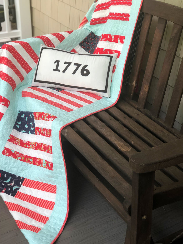 Farmhouse Patriotic Pillow