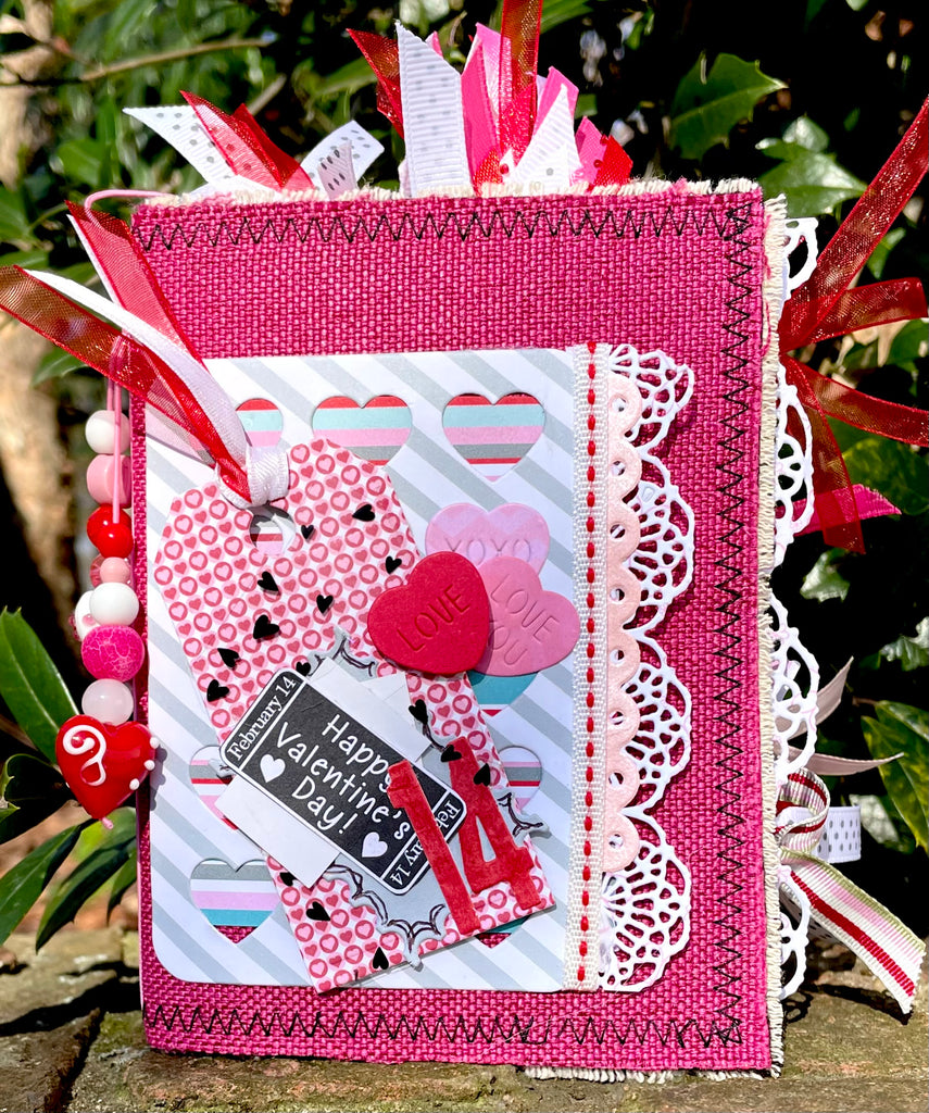 Valentines Day Junk Journal with Deci Foil Toner Sheets