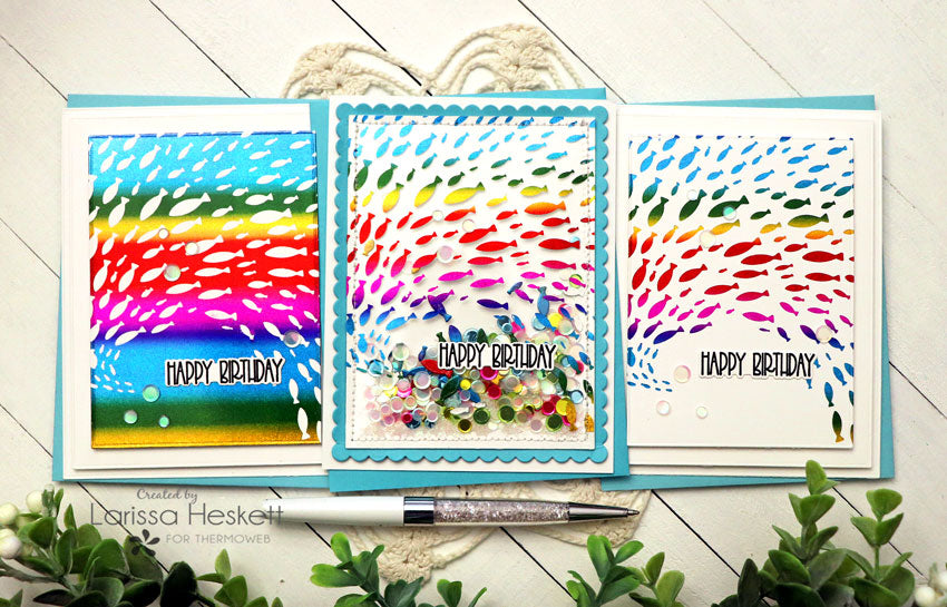 Trio of Birthday Cards with Deco Foil Hot Foil!!