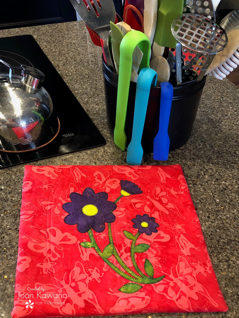 Spring Flowers Applique Trivet